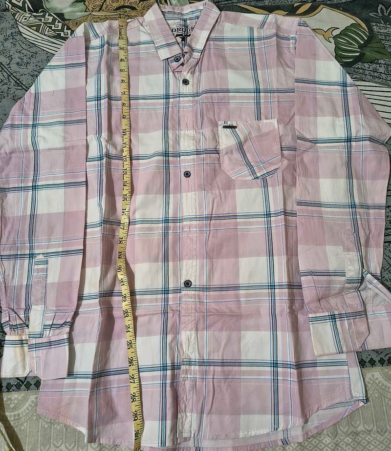 Mens L Size Shirt Checked