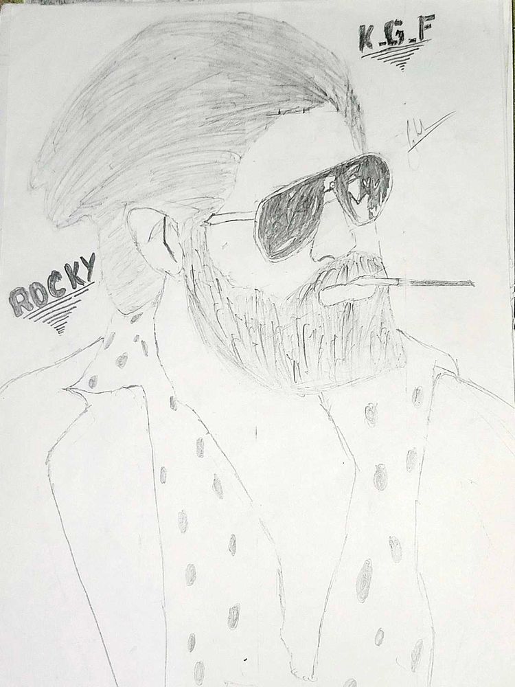 K.G.F Rocky Sketch