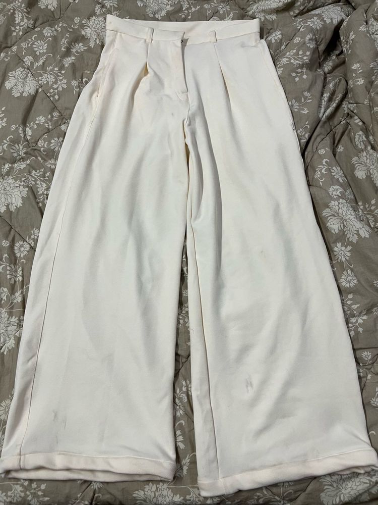 Wide Leg Formal Trousers