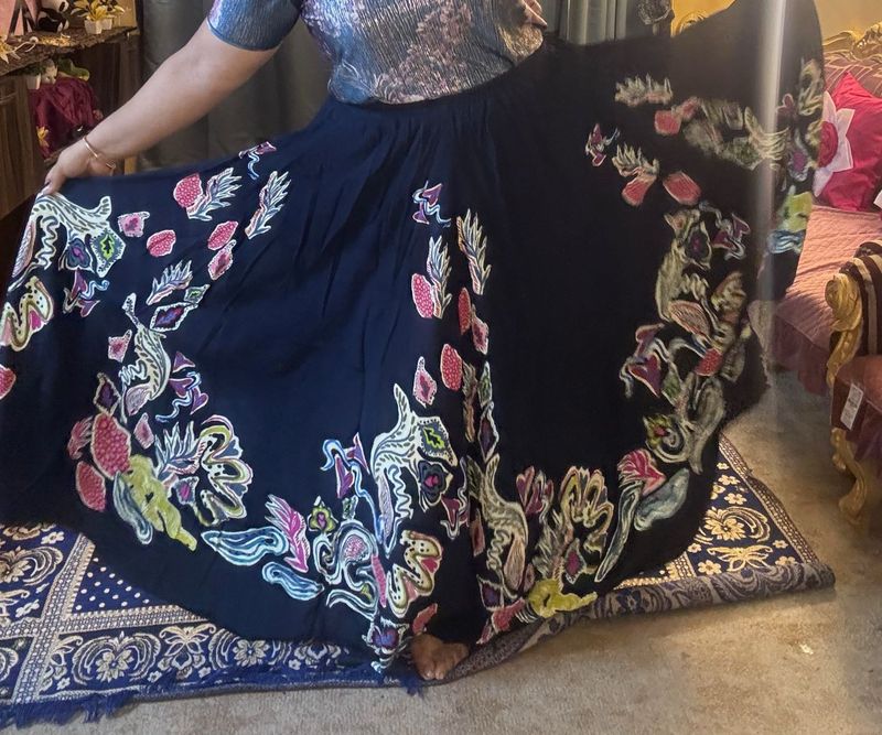 Floral Print Skirt