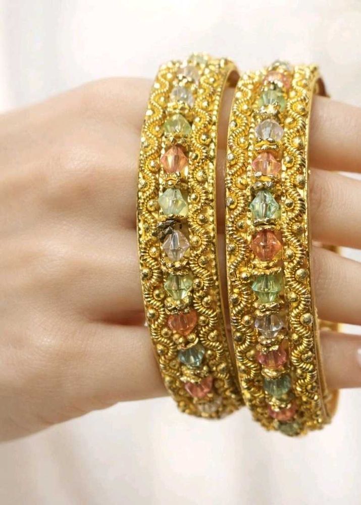 Elegant Gold-Plated Bangles