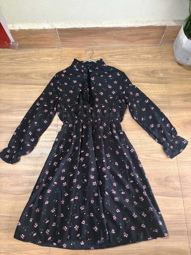 basic black mini dress