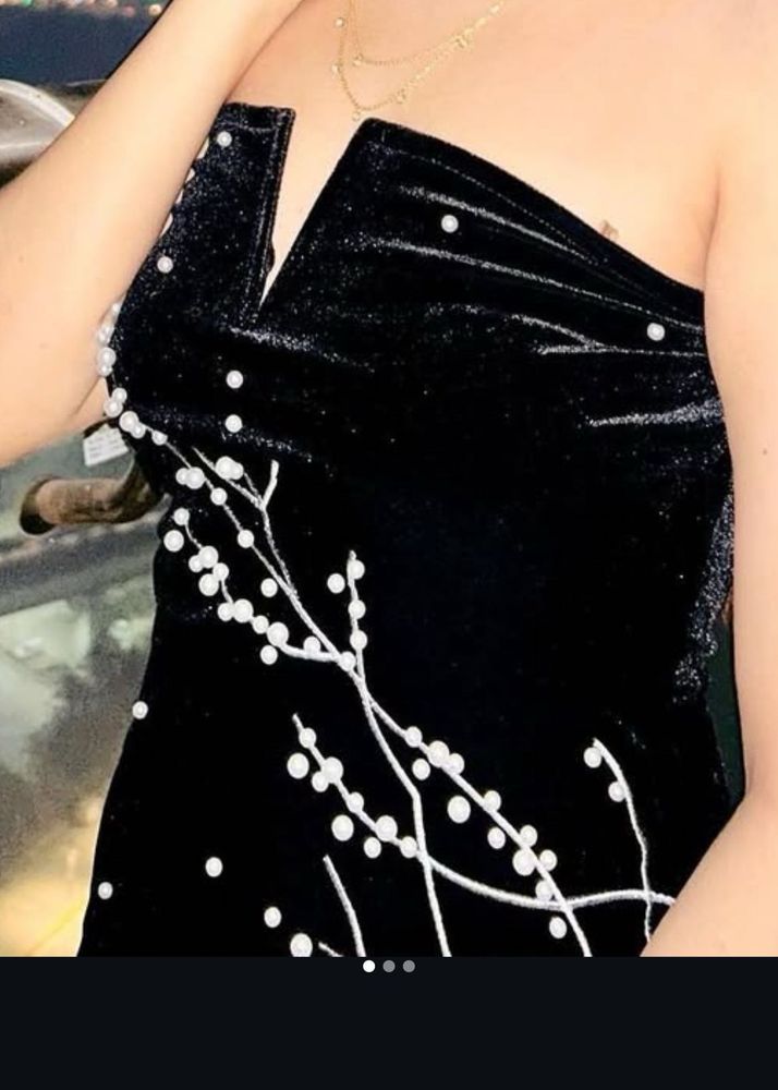 Newme asia Black off shoulder bodycon dress