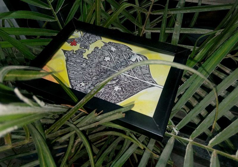 Wall Painting, Handwork Frame With Painting