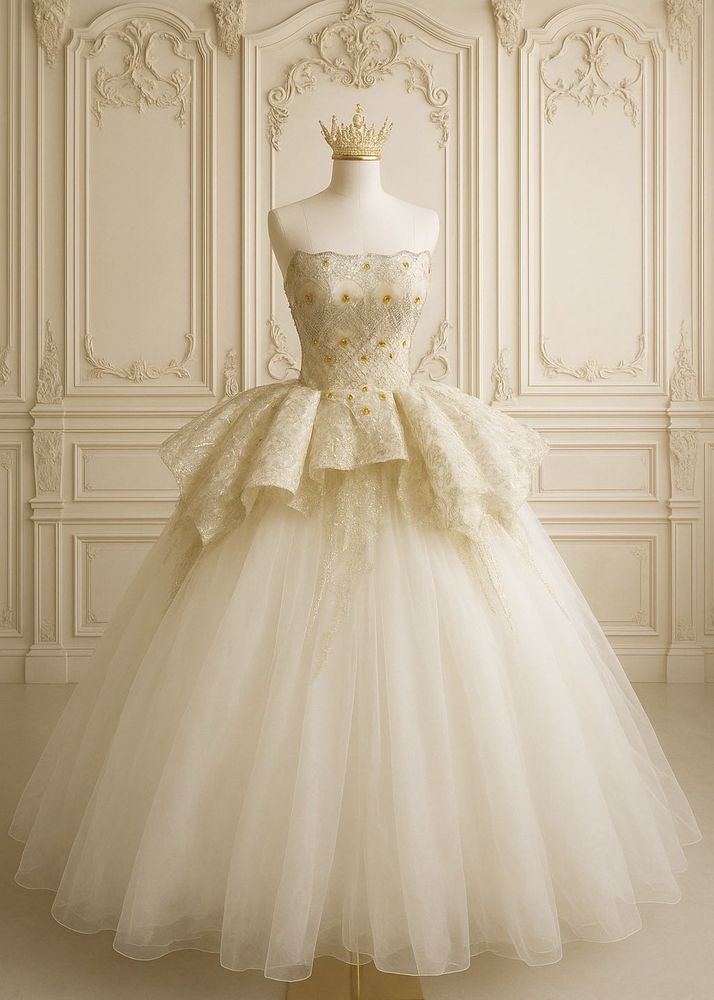 Luxury sparkle bridal gown