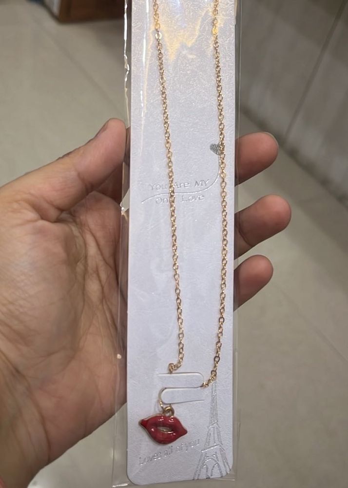 Lip Charm Necklace