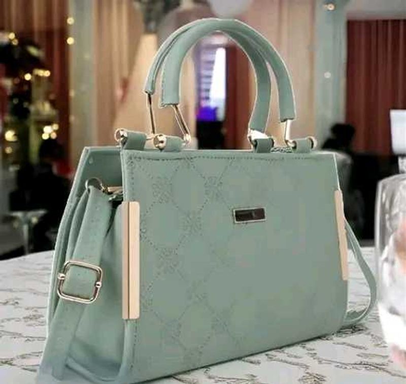 Mint Green Quilted Handbag