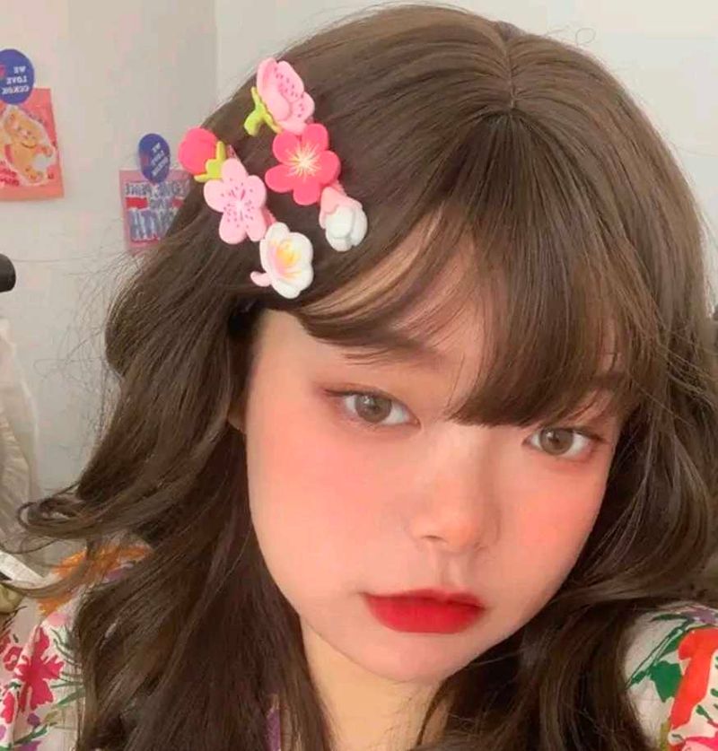 Korean Floral Hair Clips (1 Pair)