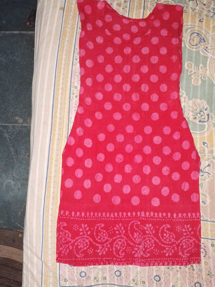 Red Polka Dot Kurta