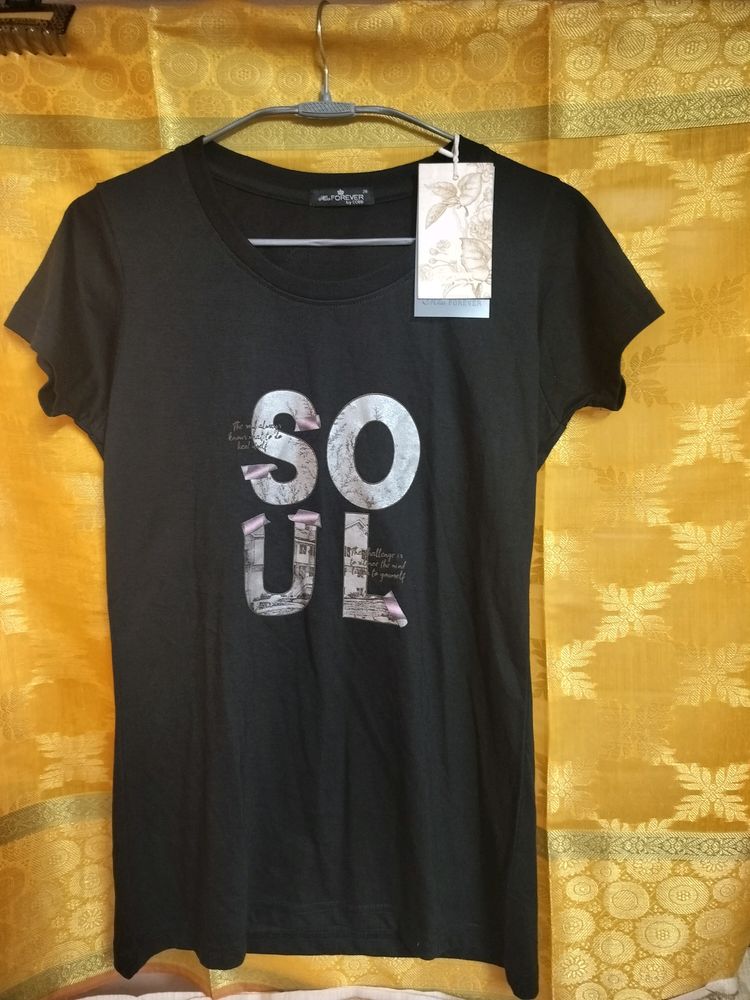 Foil Print Party T Shirt S