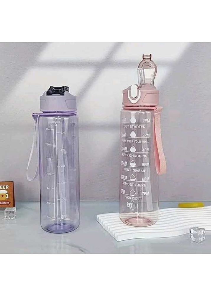 Plastic gym bottle 1 liter (Set of 2)