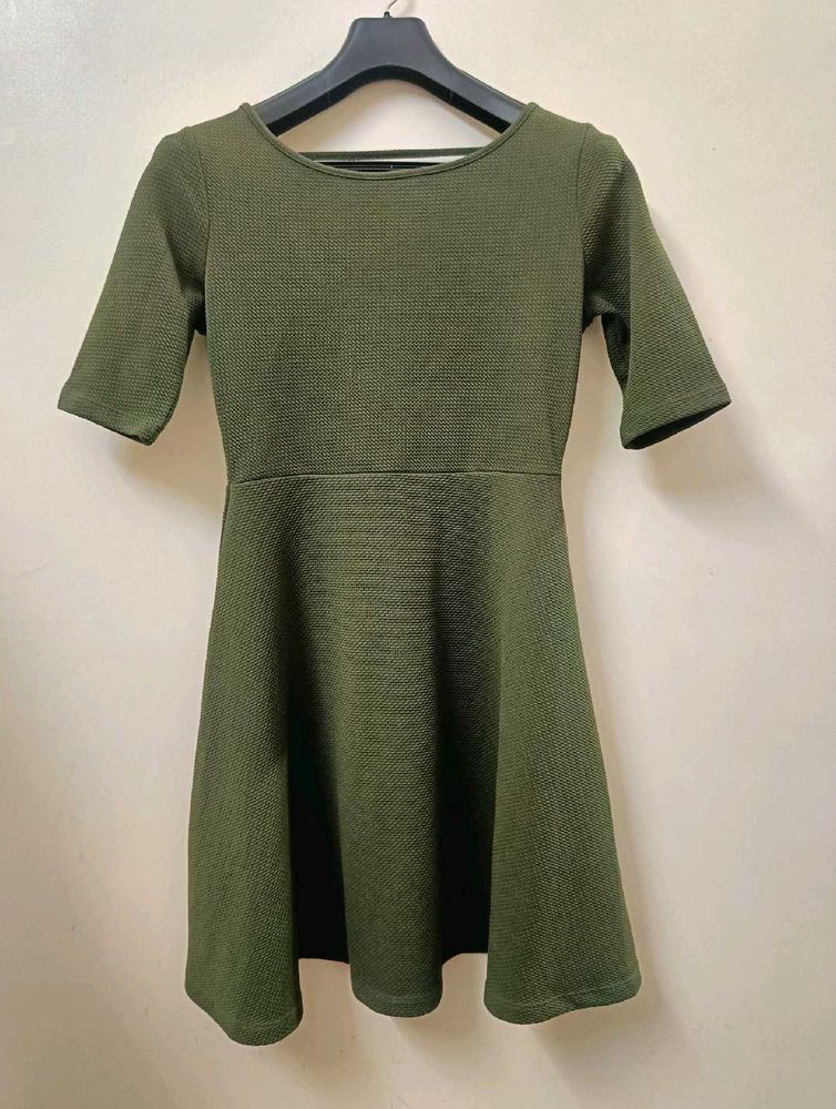 Branded A-Line Mini Dress