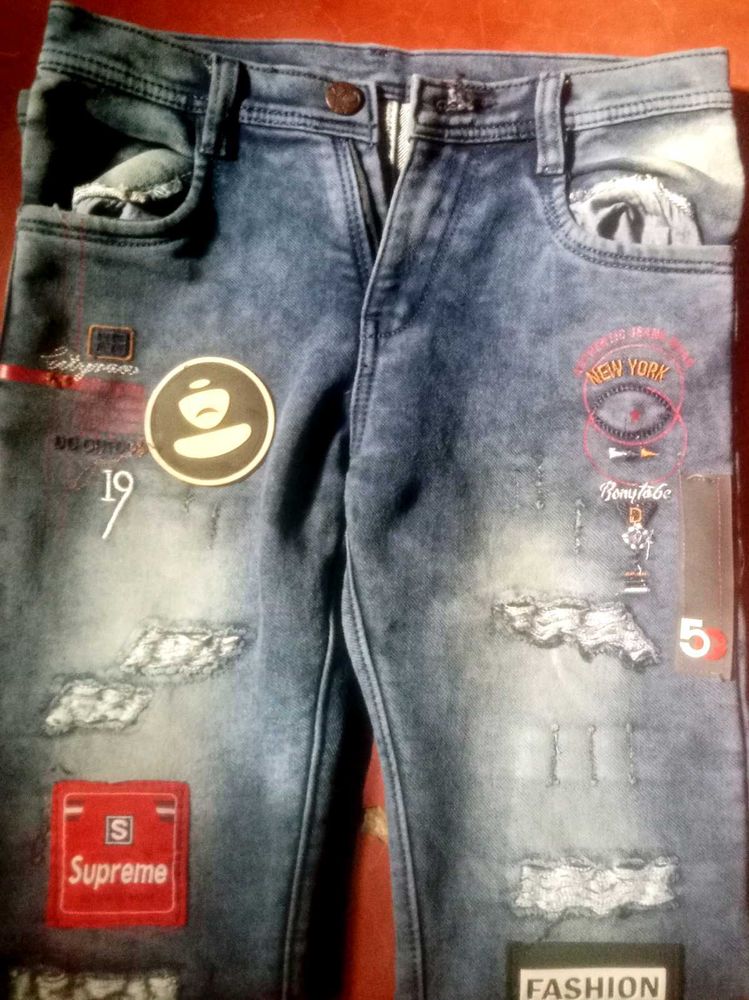 Stylish Distressed Jeans