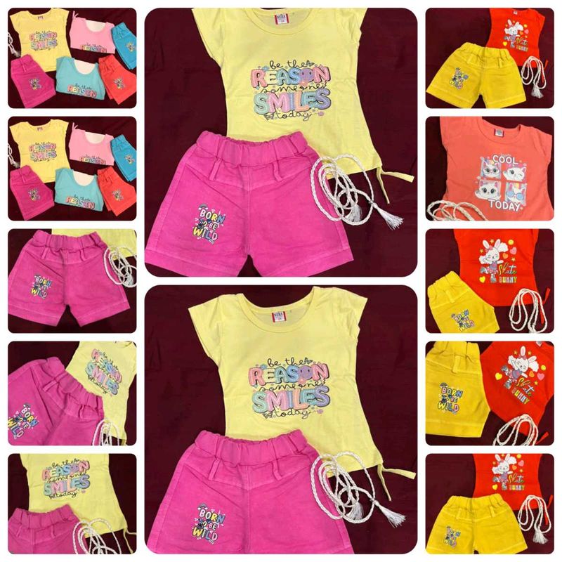 Cute Girls T-Shirt &amp; Shorts Set