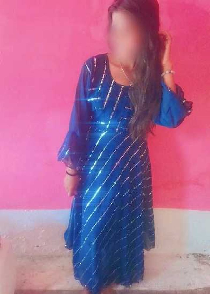 Elegant Blue Ethnic Gown