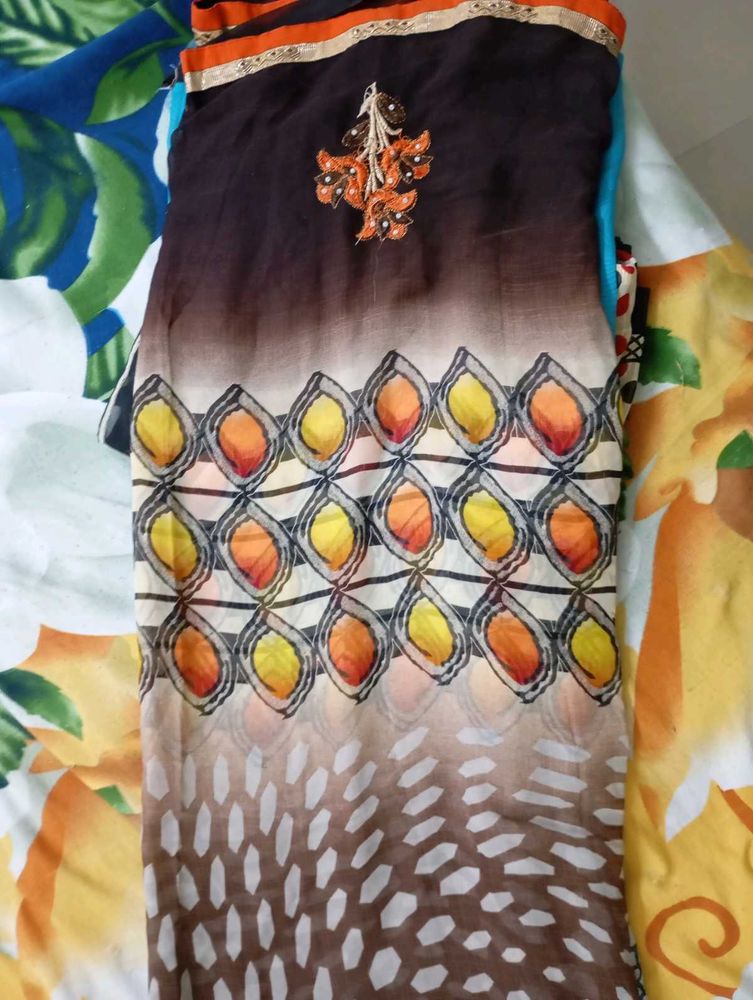 Elegant Printed Saree