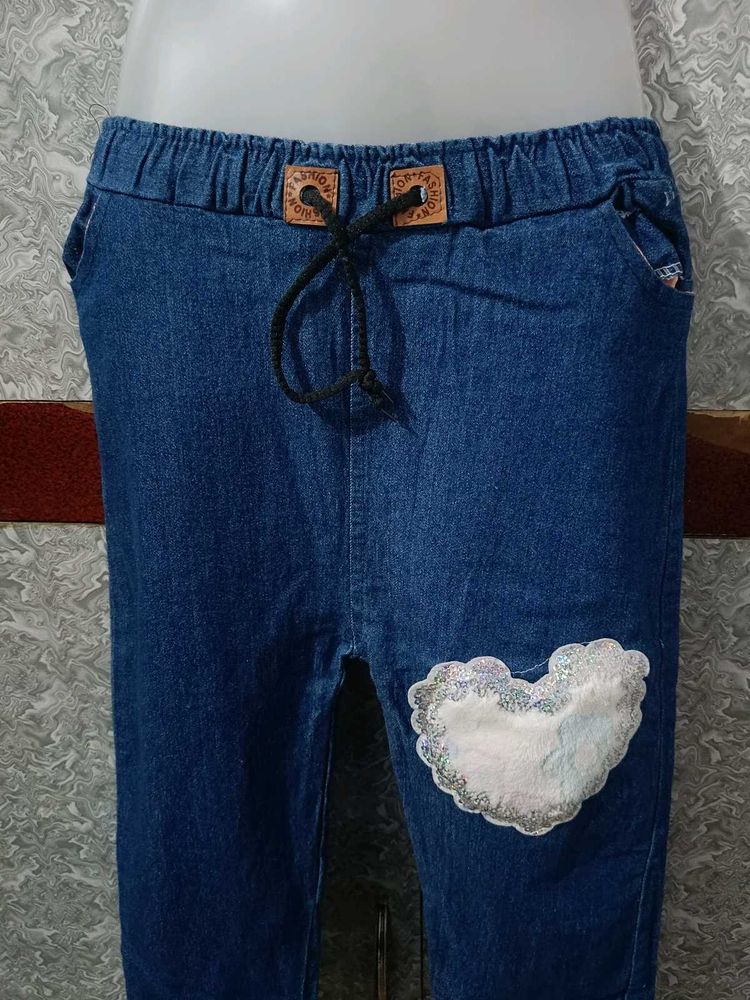 Girls Fancy Jeans Jagging
