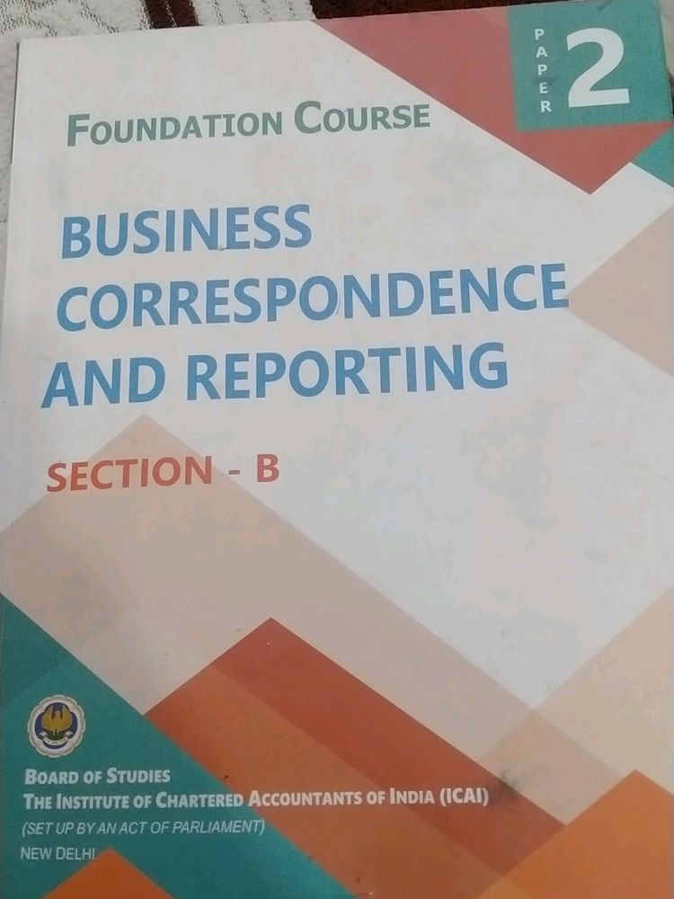 CA Foundation BCR Book