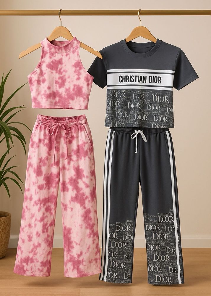 2 Sets  Tie-Dye and Dior Inspired