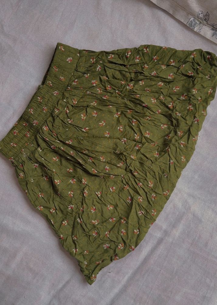 Floral Mini Skirt