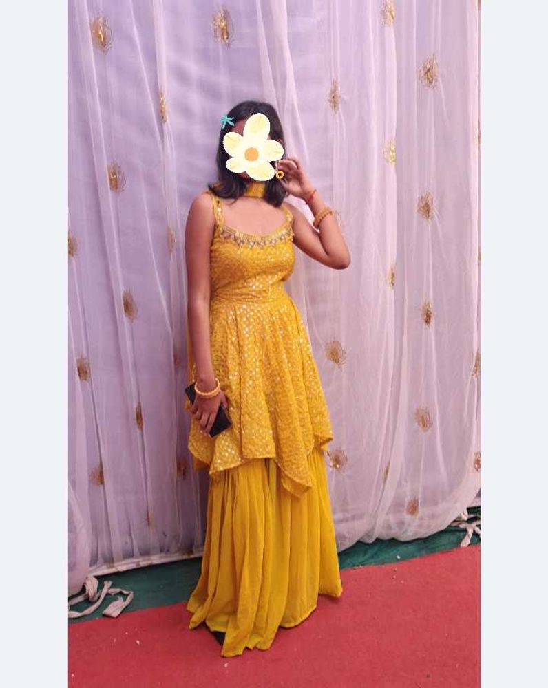 Haldi Sharara Set