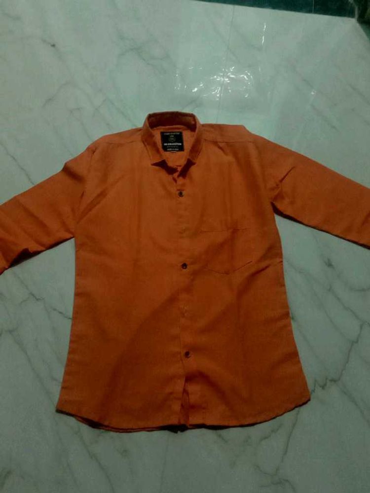 Orange Long Sleeve Shirt