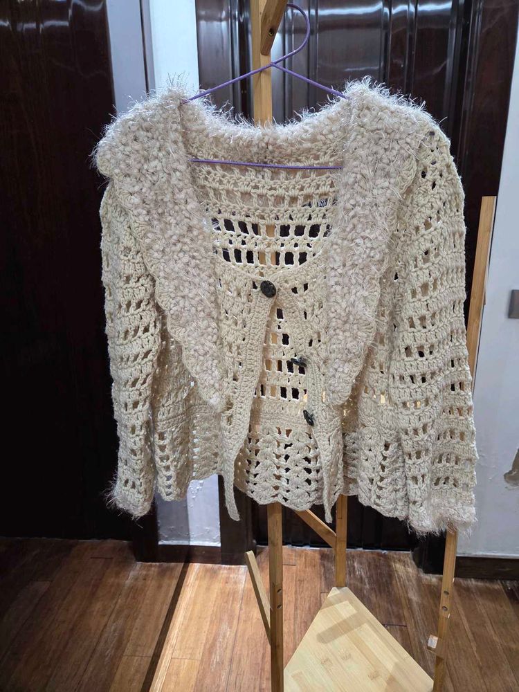 Crochet Knit Cardigan