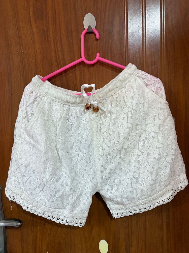 White  Beach Shorts