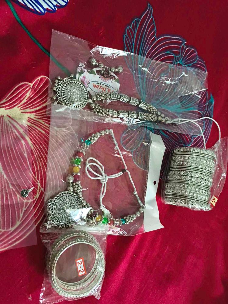 Oxidised Jwellery Set