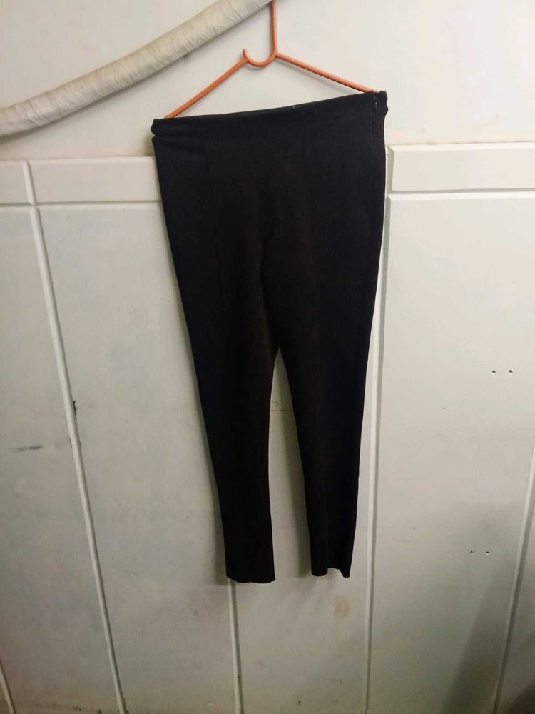 Primark Black Velvet Women Trouser