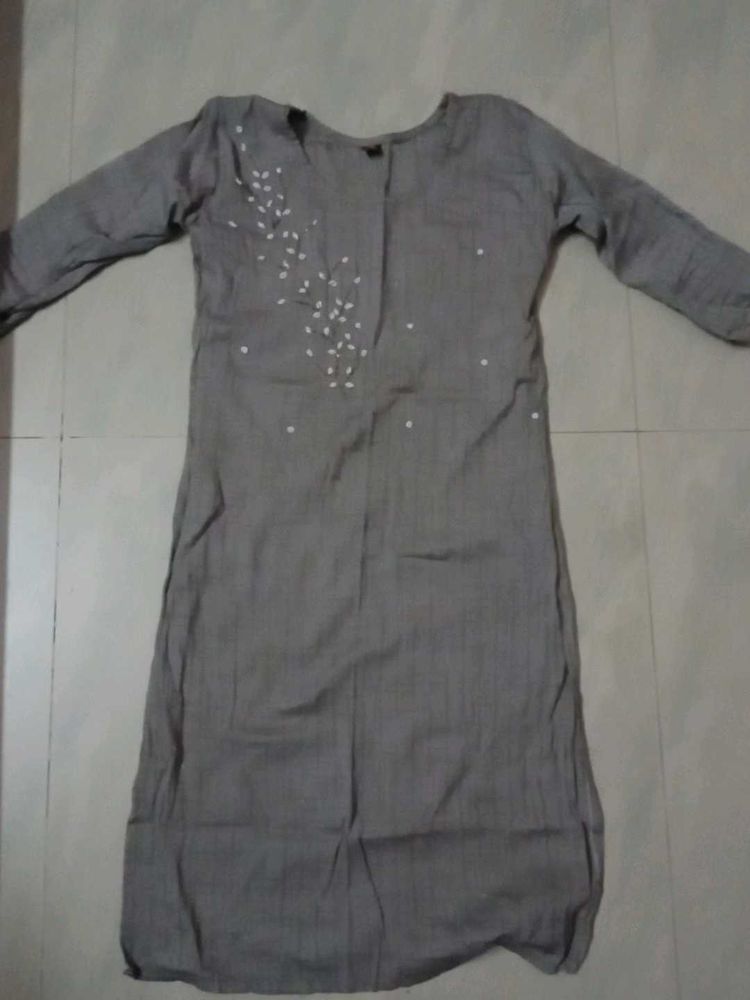 Elegant Grey Kurta