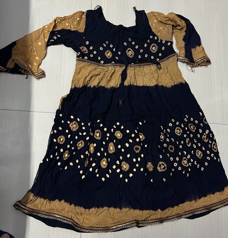 Vintage Bandhani Dress