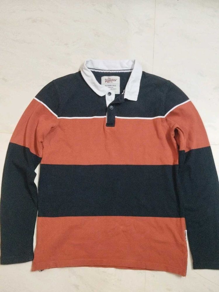 Striped Rugby Shirt - Casual Style