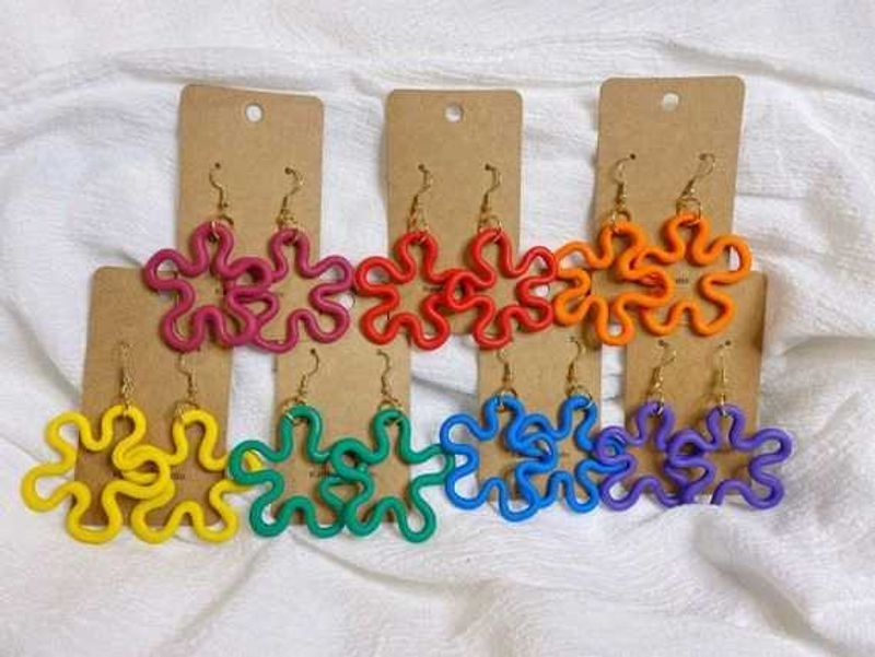 Funky Flower Power Earrings