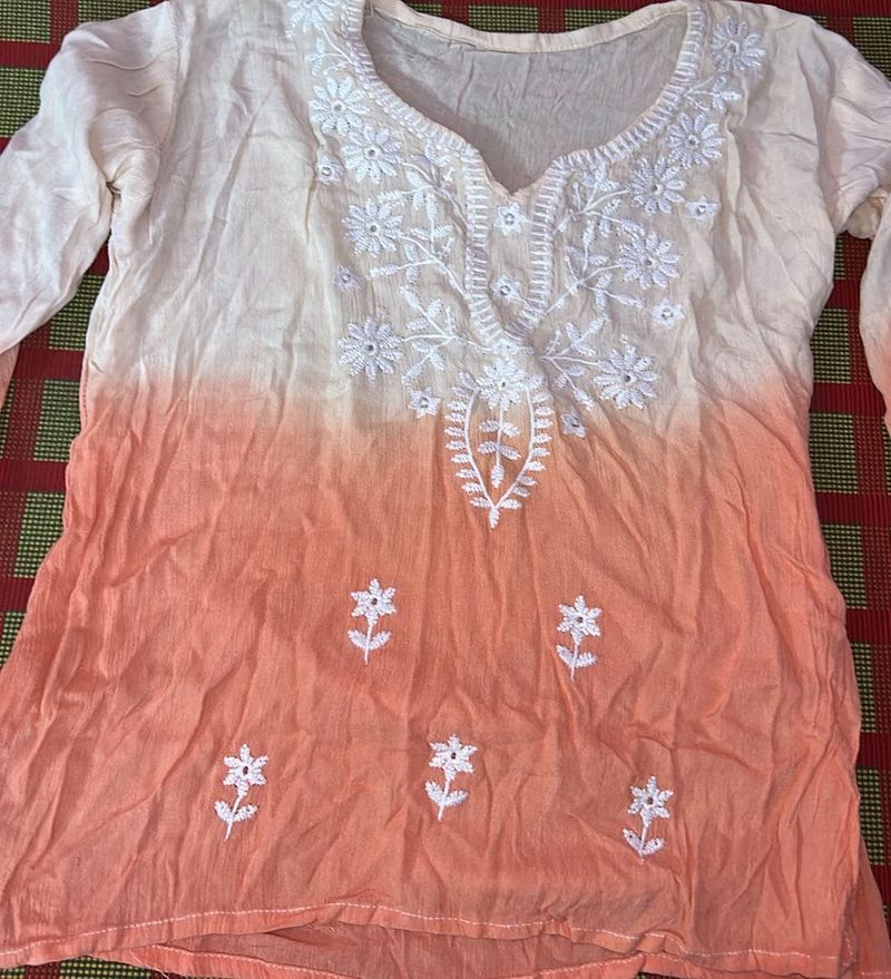 Ombre Embroidered Tunic