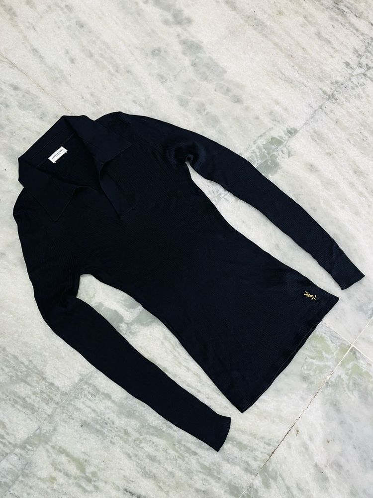 Ysl Black Long Sleeve Top