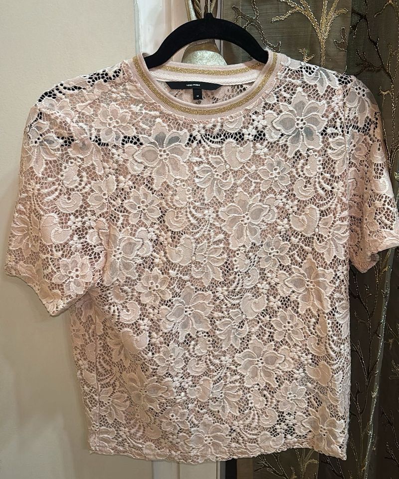 Vero Moda Floral Lace Top