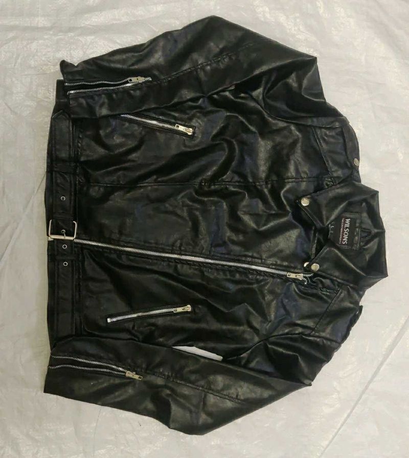 Stylish Black Faux Leather Jacket