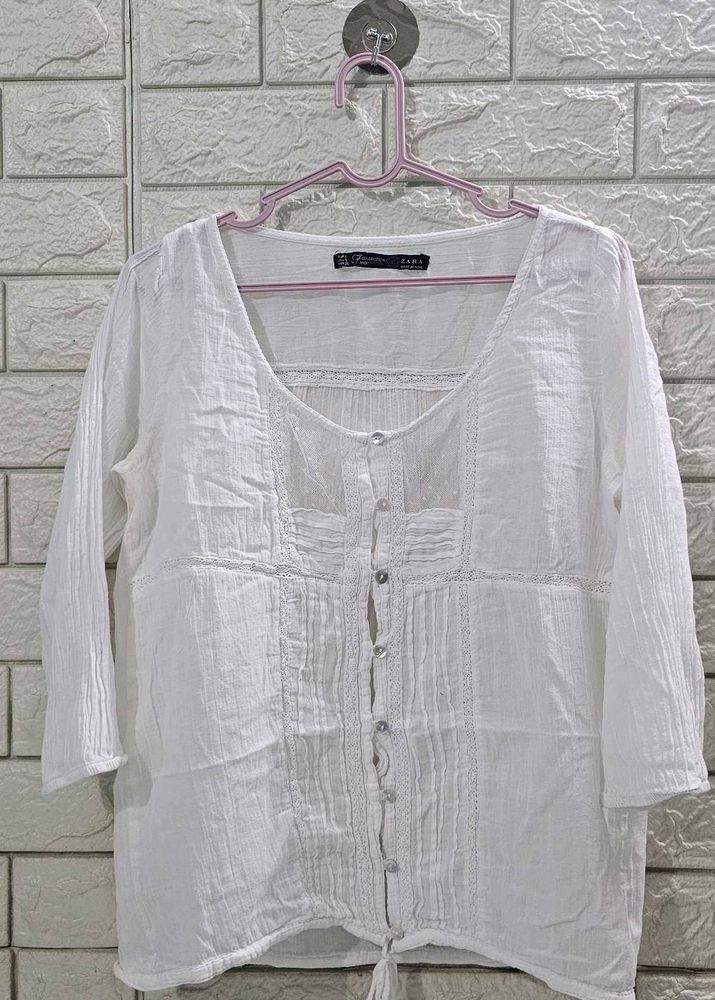 Zara White Button Down