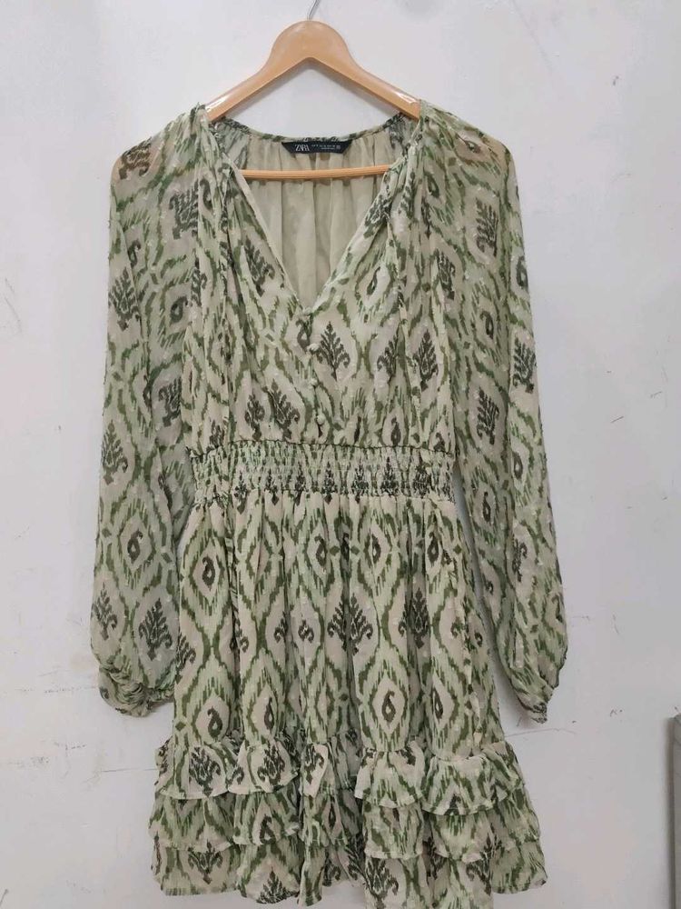 Zara Printed Mini Dress