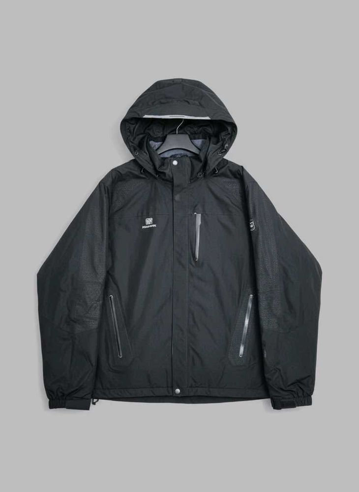 Stylish Black Windbreaker