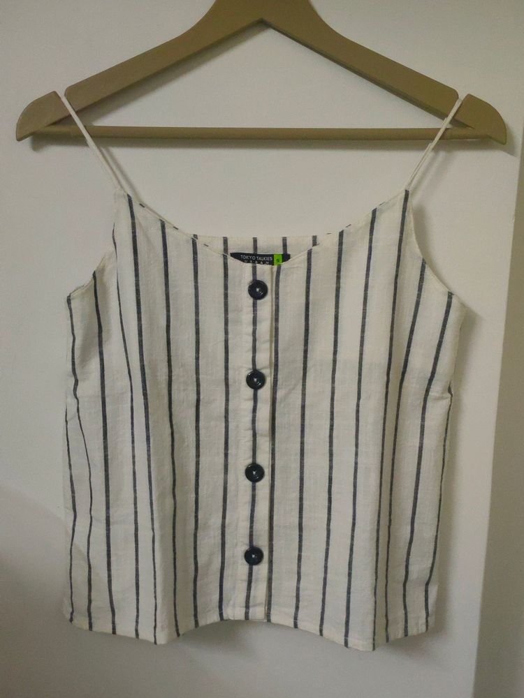 Tokyo Talkies Stripped Cotton Top