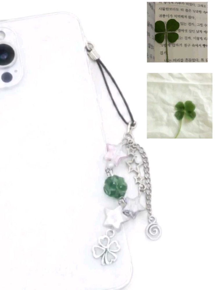 clover phone charms