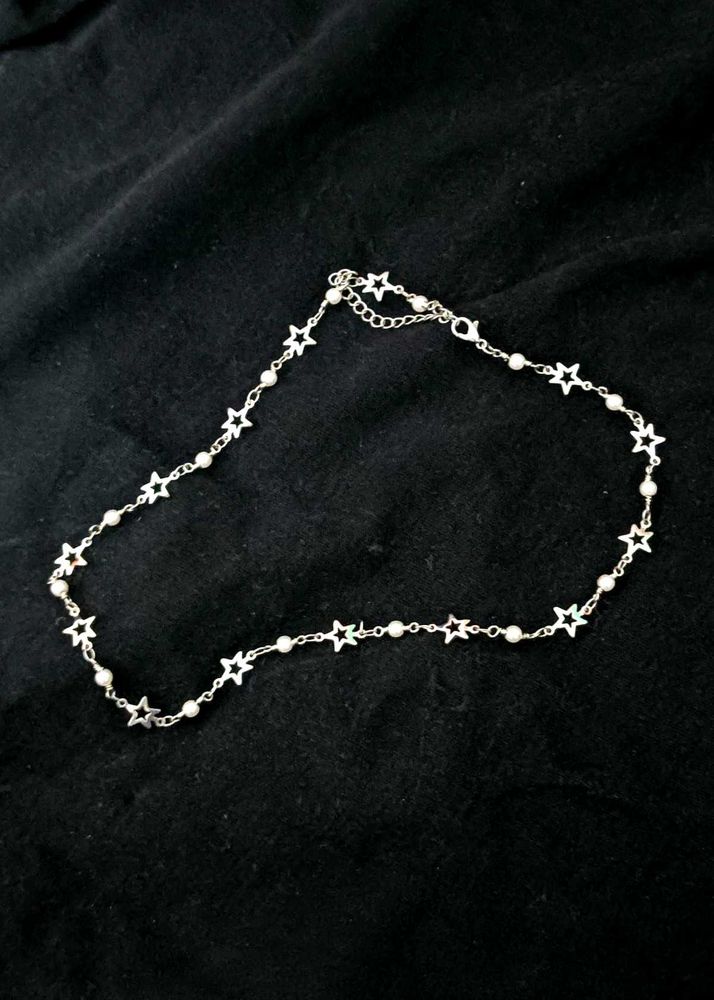 SILVER CHAIN WITH STARS🤍