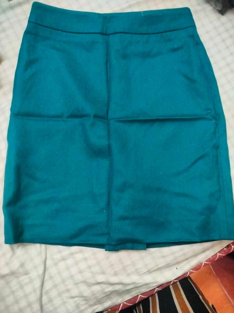 Teal Pencil Skirt