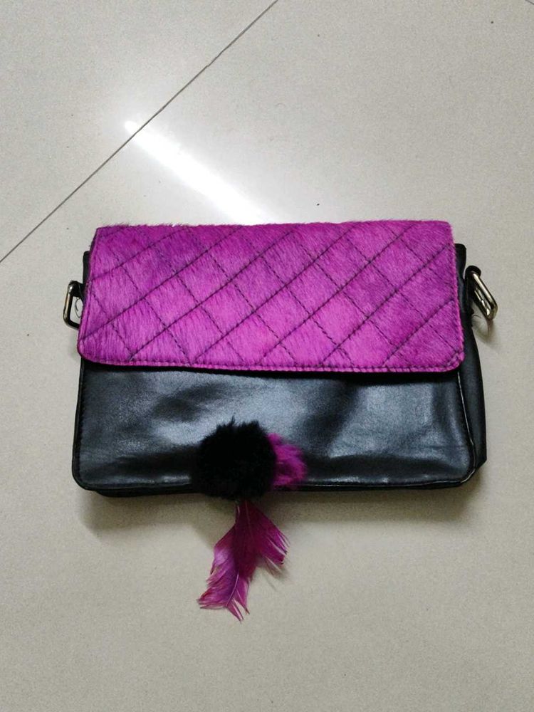 asos pure leather sling