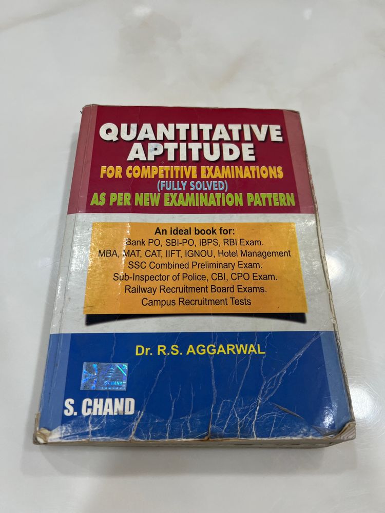 Quantitative Aptitude Book By R S Aggarwal
