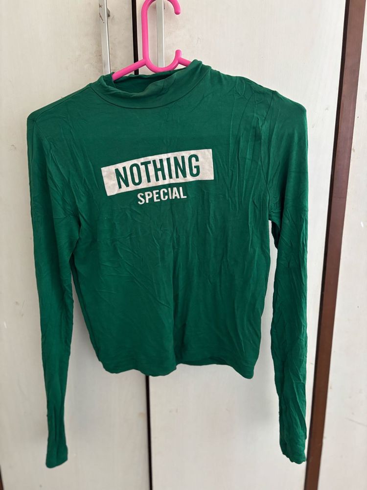 Green &#39;Nothing Special&#39; Mock Neck Top