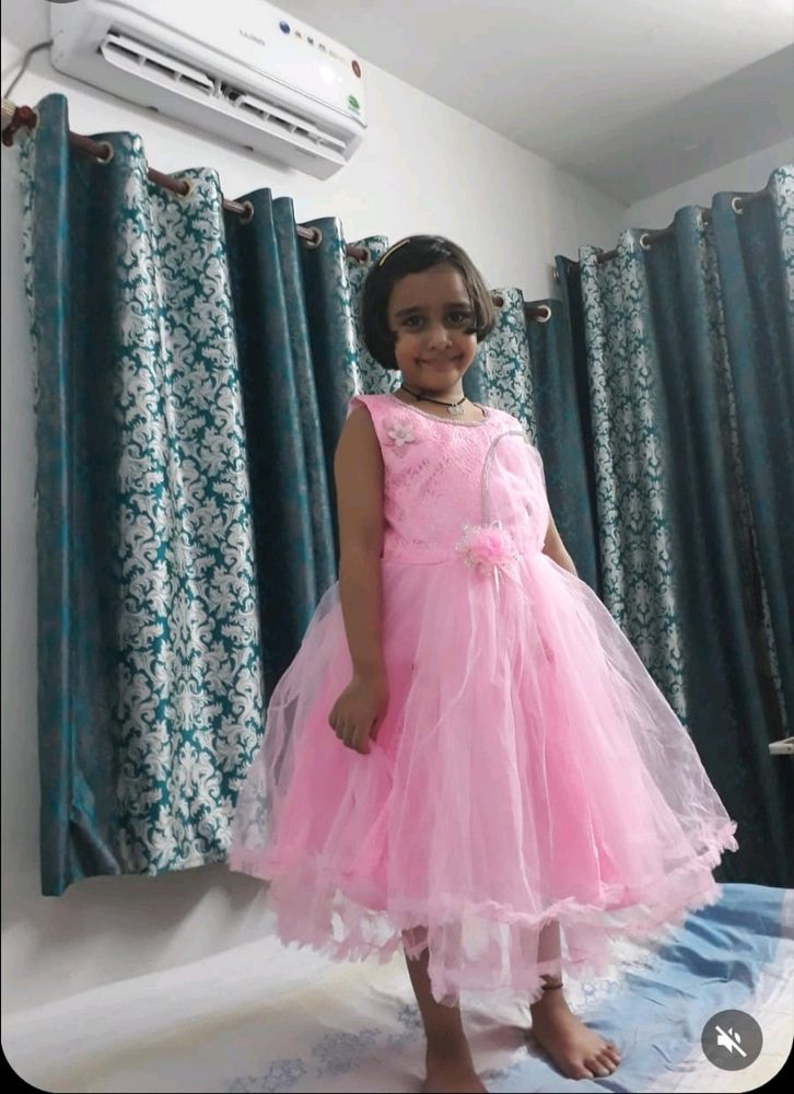 Beautiful Ponds Pink Colour Baby Girl Frock