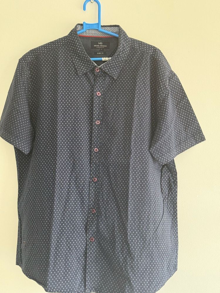 Patterned Short Sleeve Shirt